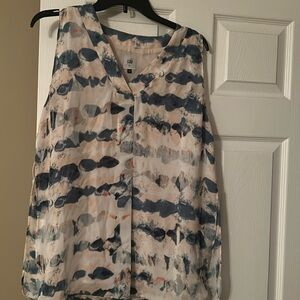EUC watercolor CAbi top